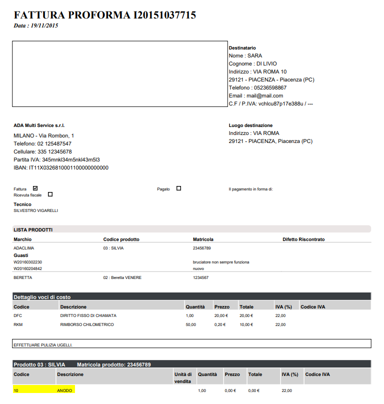 proforma