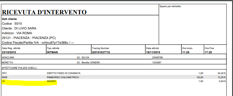 ricevuta